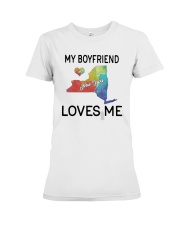 Lgbt My Boyfriend In New York Loves Me Shirt Premium Fit Ladies Tee thumbnail