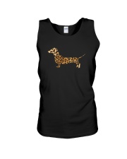 Leopard Print Dachshund Shirt Unisex Tank thumbnail