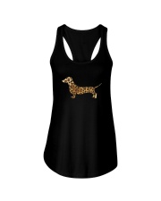 Leopard Print Dachshund Shirt Ladies Flowy Tank thumbnail