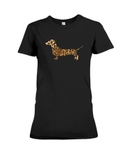 Leopard Print Dachshund Shirt Premium Fit Ladies Tee thumbnail