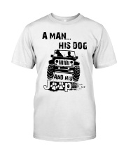 A Man His Dog And His Jeep Shirt Premium Fit Mens Tee thumbnail