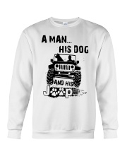 A Man His Dog And His Jeep Shirt Crewneck Sweatshirt thumbnail