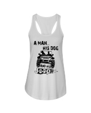 A Man His Dog And His Jeep Shirt Ladies Flowy Tank thumbnail
