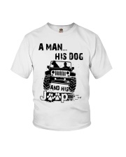 A Man His Dog And His Jeep Shirt Youth T-Shirt thumbnail
