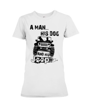 A Man His Dog And His Jeep Shirt Premium Fit Ladies Tee thumbnail