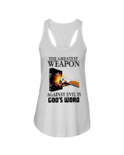 The Greatest Weapon Against Evil Is Gods Shirt Ladies Flowy Tank thumbnail