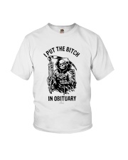 Death I Put The Bitch In Obituary Shirt Youth T-Shirt thumbnail
