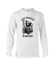 Death I Put The Bitch In Obituary Shirt Long Sleeve Tee thumbnail