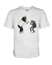 Frog Piggy Fiction Dance Shirt V-Neck T-Shirt thumbnail