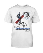Mountain Happy Snowboarding Year Shirt Premium Fit Mens Tee thumbnail