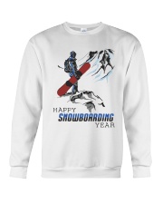 Mountain Happy Snowboarding Year Shirt Crewneck Sweatshirt thumbnail