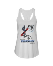 Mountain Happy Snowboarding Year Shirt Ladies Flowy Tank thumbnail
