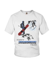 Mountain Happy Snowboarding Year Shirt Youth T-Shirt thumbnail