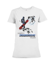 Mountain Happy Snowboarding Year Shirt Premium Fit Ladies Tee thumbnail
