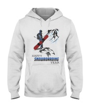 Mountain Happy Snowboarding Year Shirt Hooded Sweatshirt thumbnail