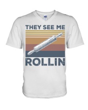 Vintage They See Me Rollin Shirt V-Neck T-Shirt thumbnail