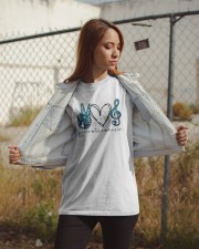 Key Sol Blue Peace Love Music Shirt Classic T-Shirt apparel-classic-tshirt-lifestyle-07