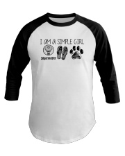 I Am A Simple Girl Like Jagermeister Slipper Shirt Baseball Tee thumbnail