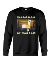 Vintage Llama Just Killed A Man Shirt Crewneck Sweatshirt thumbnail