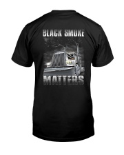 Trucker Black Smoke Matter Shirt Premium Fit Mens Tee back