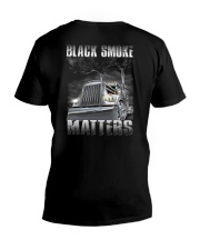 Trucker Black Smoke Matter Shirt V-Neck T-Shirt thumbnail