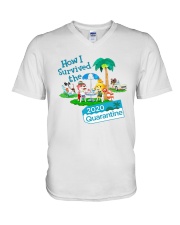 How I Survived The 2020 Quarantine Shirt V-Neck T-Shirt thumbnail