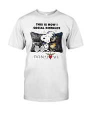 This Is How I Social Distance Bon Jovi Shirt Classic T-Shirt front