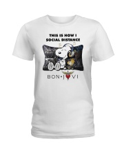 This Is How I Social Distance Bon Jovi Shirt Ladies T-Shirt thumbnail