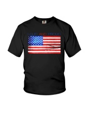 American Flag Loud And Proud Shirt Youth T-Shirt thumbnail