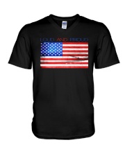 American Flag Loud And Proud Shirt V-Neck T-Shirt thumbnail