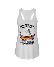 Unicorn Row Row Row Your Boat Gently Fuck Shirt Ladies Flowy Tank thumbnail