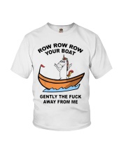 Unicorn Row Row Row Your Boat Gently Fuck Shirt Youth T-Shirt thumbnail