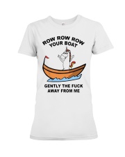 Unicorn Row Row Row Your Boat Gently Fuck Shirt Premium Fit Ladies Tee thumbnail