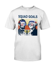 Vintage American Flag Squad Goals Shirt Classic T-Shirt front