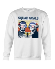 Vintage American Flag Squad Goals Shirt Crewneck Sweatshirt thumbnail