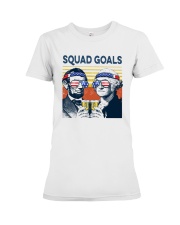 Vintage American Flag Squad Goals Shirt Premium Fit Ladies Tee thumbnail