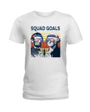 Vintage American Flag Squad Goals Shirt Ladies T-Shirt thumbnail