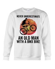 Vintage Never Underestimate An Old Man Shirt Crewneck Sweatshirt thumbnail