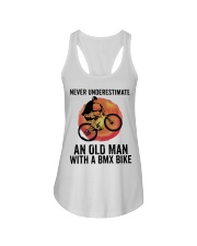 Vintage Never Underestimate An Old Man Shirt Ladies Flowy Tank thumbnail