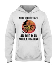 Vintage Never Underestimate An Old Man Shirt Hooded Sweatshirt thumbnail