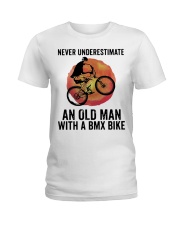 Vintage Never Underestimate An Old Man Shirt Ladies T-Shirt thumbnail