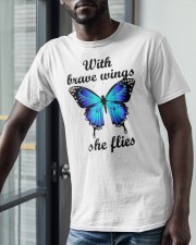 Butterfly With Brave Wings She Flies Shirt Classic T-Shirt apparel-classic-tshirt-lifestyle-front-39
