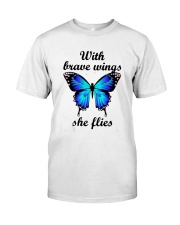 Butterfly With Brave Wings She Flies Shirt Premium Fit Mens Tee thumbnail