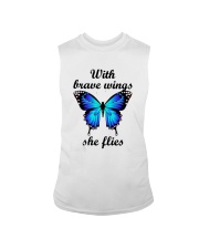 Butterfly With Brave Wings She Flies Shirt Sleeveless Tee thumbnail