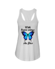 Butterfly With Brave Wings She Flies Shirt Ladies Flowy Tank thumbnail