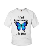 Butterfly With Brave Wings She Flies Shirt Youth T-Shirt thumbnail
