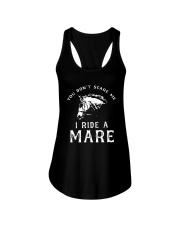 Horse You Dont Scare Me I Ride A Mare Shirt Ladies Flowy Tank thumbnail