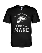 Horse You Dont Scare Me I Ride A Mare Shirt V-Neck T-Shirt thumbnail
