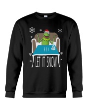 Christmas Santa Frog Let It Snow Shirt Crewneck Sweatshirt tile