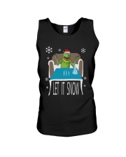 Christmas Santa Frog Let It Snow Shirt Unisex Tank tile
